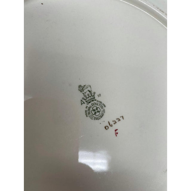 Royal Doulton Vintage Royal Doulton Burslem Decorative Floral Platter For Sale - Image 4 of 7