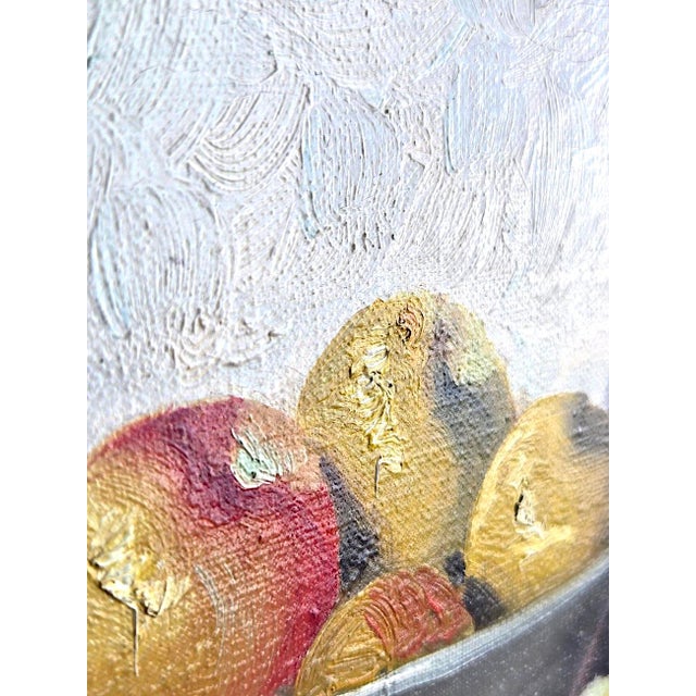 Vintage Still Life Oil Painting, Signed P. Letourneur For Sale - Image 9 of 10