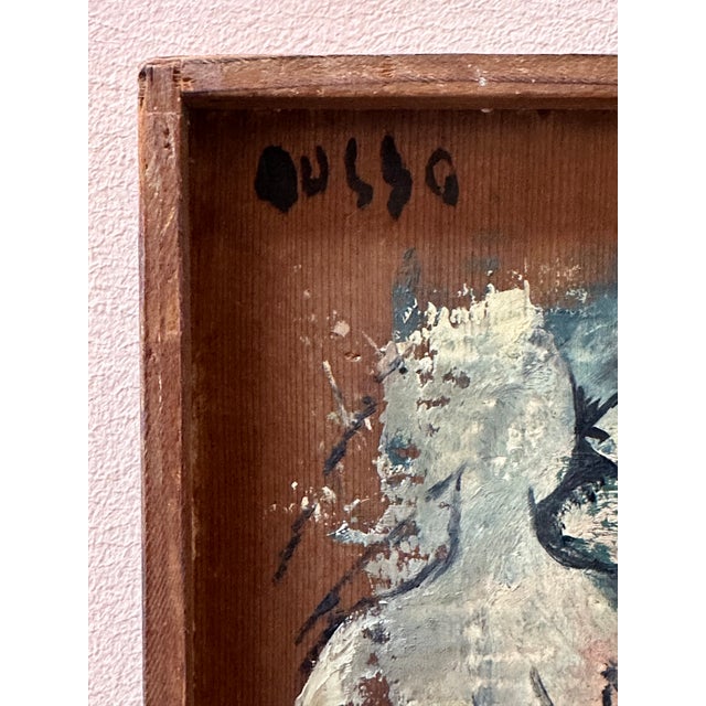 Mid-Century Modern Mid 20th Century Mid-Century Modern California Modernist Figural Painting by Leon d'Usseau (Dusso) For Sale - Image 3 of 12