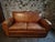 Vintage Leather Moustache Sofa, France, 1940s-1950s For Sale - Image 6 of 17