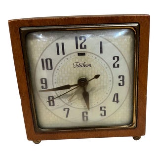 1940s Art Deco Telechron Electric Clock Ge For Sale