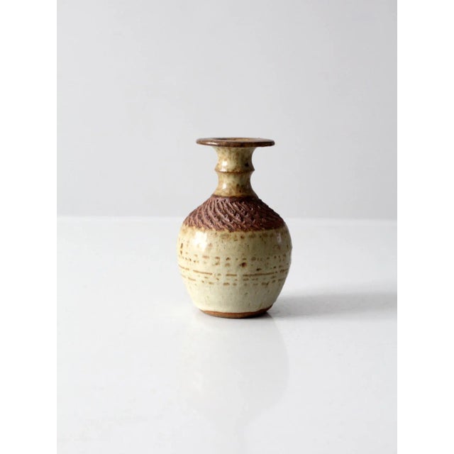 Late 20th Century Vintage Studio Pottery Vase For Sale - Image 5 of 8