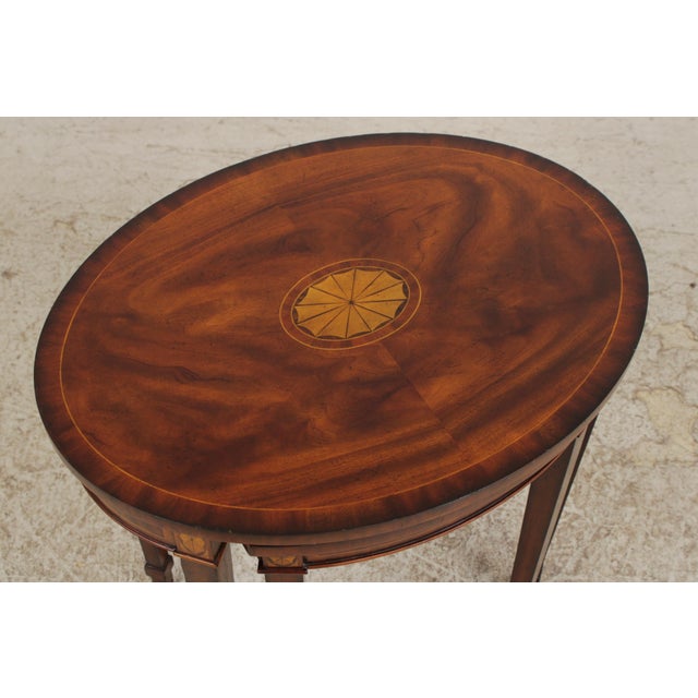 Wood Maitland Smith Flame Mahogany Nesting Stack Tables For Sale - Image 7 of 16