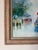 Wood Vintage Yoli Parisian Street Scene Oil on Canvas Painting – Framed For Sale - Image 7 of 11