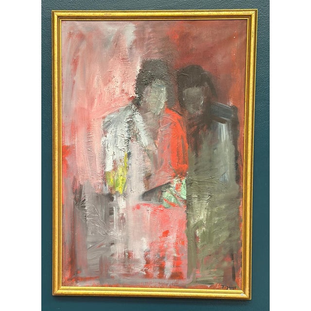 Ingvar Jigrud, The Two, 1960s, Oil on Canvas For Sale - Image 11 of 18