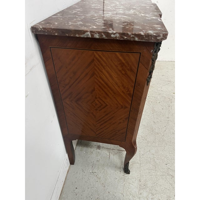 Marquetry Chest of Drawers with Projecting Top For Sale - Image 12 of 18