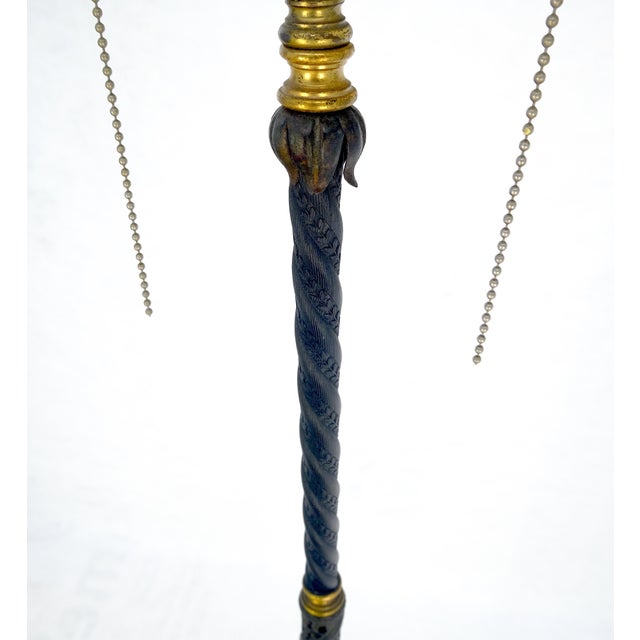 Tiffany Studios Very Fine Art Deco Style c1920s Onyx Base Floor Lamp For Sale - Image 4 of 18