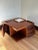 Italian Square Italian Rosewood Coffee Table on Casters Circa 1960 For Sale - Image 3 of 9