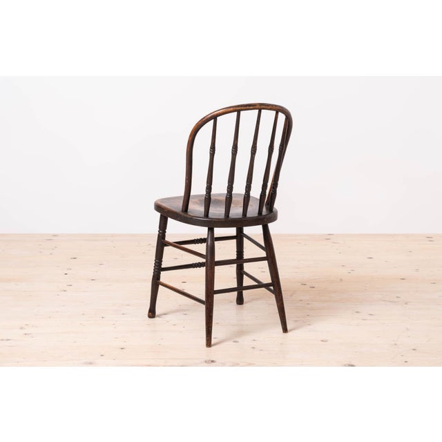 Brown Antique Countryside Style Dining Chairs, 1890s, Set of 4 For Sale - Image 8 of 12