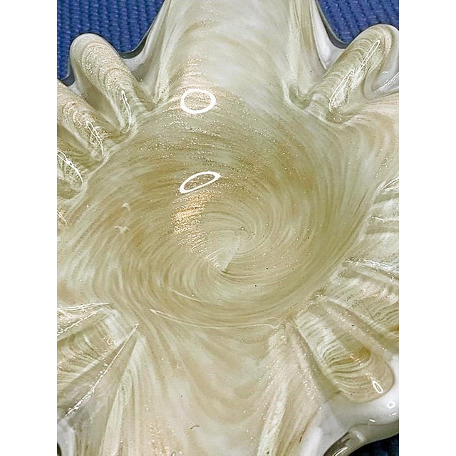 1970s 1970s Venetian Murano Gold Glass Ashtray For Sale - Image 5 of 5