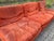 Red Vintage Velour Modular Sofa, 1970s, Set of 3 For Sale - Image 8 of 18