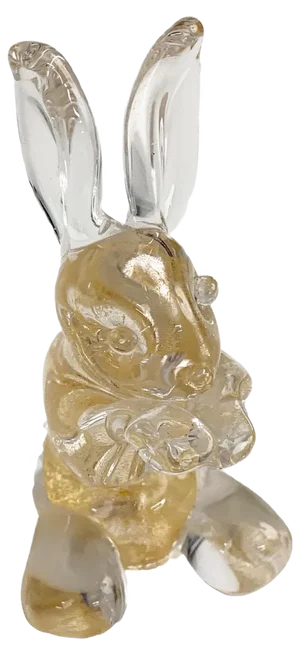 Mid-Century Italian Murano Glass Rabbit Sculpture from Seguso, 1960s