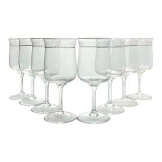 1970s Lenox “Moonspun” Water Glasses - Set of 8 For Sale