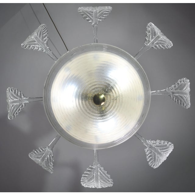 1940s Lovely Art Deco Barovier E Toso Chandelier, Murano Glass For Sale - Image 12 of 14
