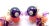 Cartier 18k Rose Gold Coral Amethyst Diamond Delices De Goa Earrings. *These earrings come with a box and a service paper...