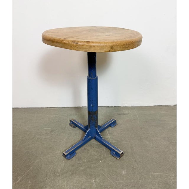 Vintage Industrial Workshop Stool, 1960s For Sale - Image 10 of 13