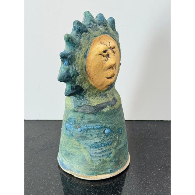 Stan Bitters Stan Bitters “Sun Person” Studio Ceramic Sculpture, California, C. 1960s–70s For Sale - Image 4 of 11