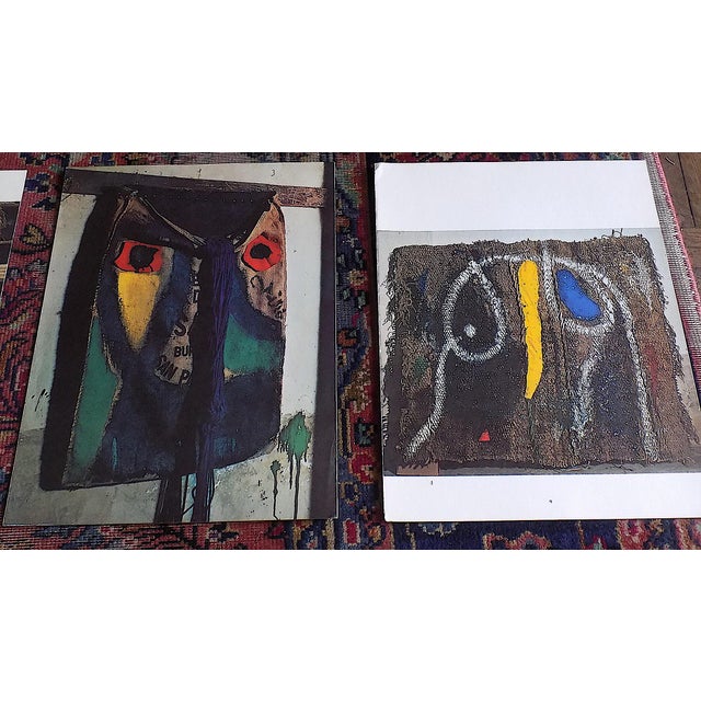 1970s Vintage Mid 20th C. Joan Miro Derriere Le Miroir Abstract Quadrichrome Photographic Prints - Set of 8 For Sale - Image 5 of 9