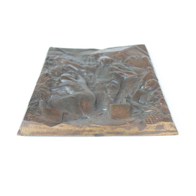1970s Bronze Weinlese Relief from Maria Kincses, 1977 For Sale - Image 5 of 8