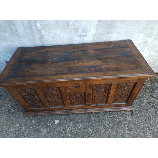 High Chest in Oak For Sale - Image 3 of 18