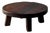 Rustic Round Dark Oak Coffee Table, Netherlands, 1960s For Sale