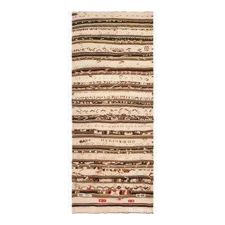 Nazmiyal Collection Long and Narrow Tribal Vintage Moroccan Kilim Rug For Sale