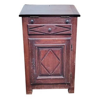 Louis XIII Style Secretaire in Oak and Walnut, 1890s For Sale