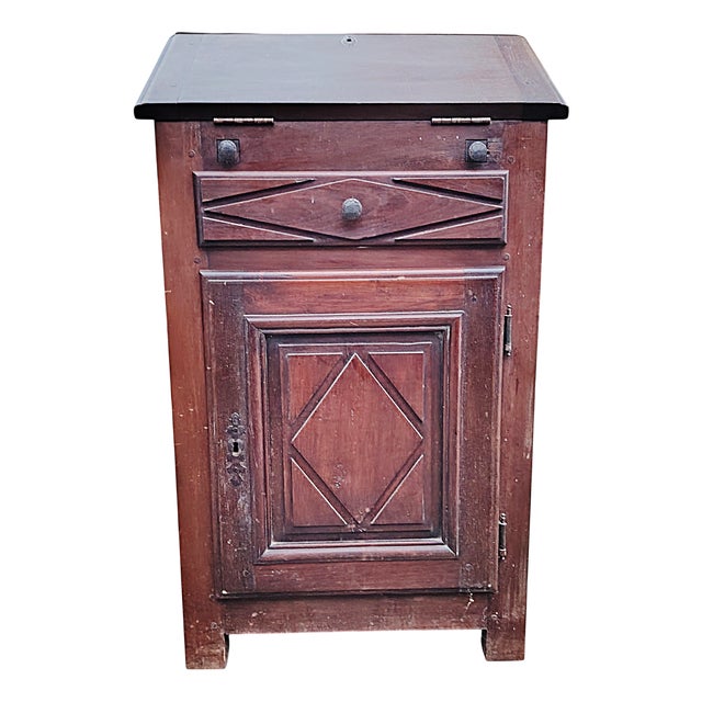 Louis XIII Style Secretaire in Oak and Walnut, 1890s For Sale