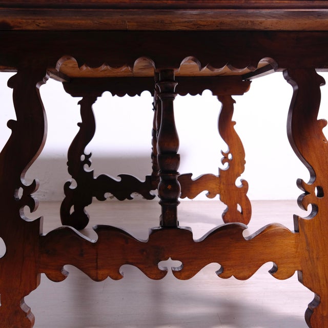 Walnut Table from Frattino, Late 19th Century For Sale - Image 16 of 18