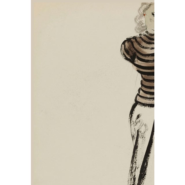 Not Yet Made - Made To Order Vintage French Fashion Art Print – Art Deco Couture Illustration, 24" X 32" For Sale - Image 5 of 9