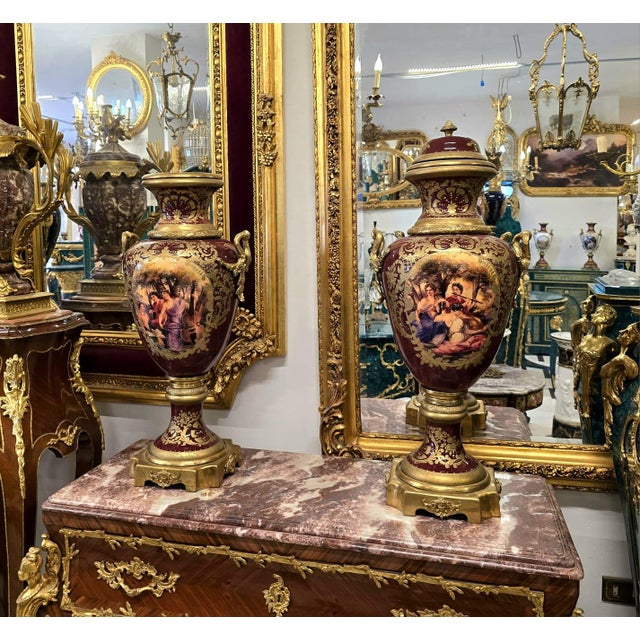 Enhance your home with this exquisite French-style decorative porcelain vase, sold individually and designed to bring...