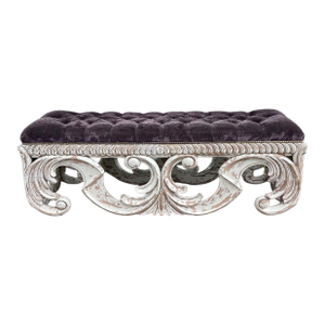 Vintage 1990s Attributed/Styled After Christopher Guy “Naxos” Banquette Bench With Original Upholstery