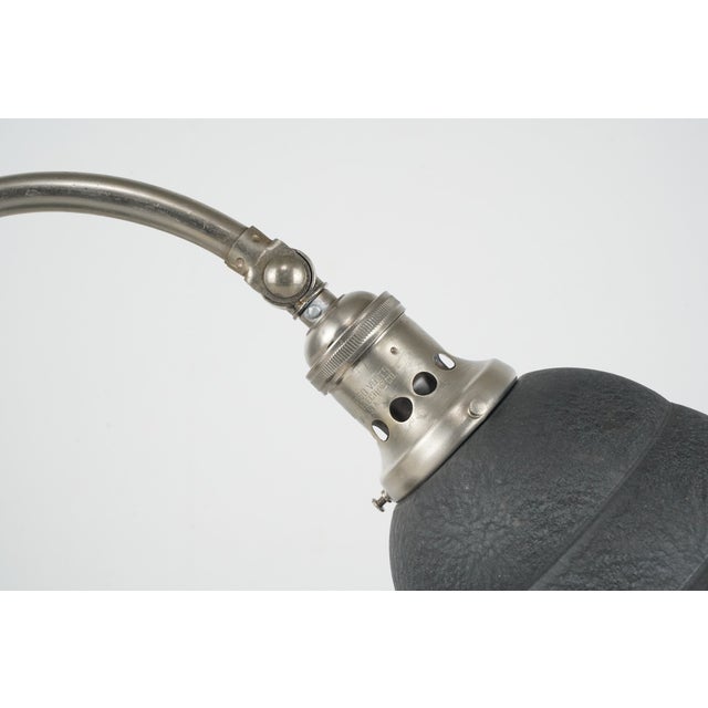 Art Deco Mid 20th Century Restored Art Deco Industrial Articulating Desk Lamp For Sale - Image 3 of 13
