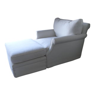 Kreiss Dover Arm Chair & Ottoman For Sale