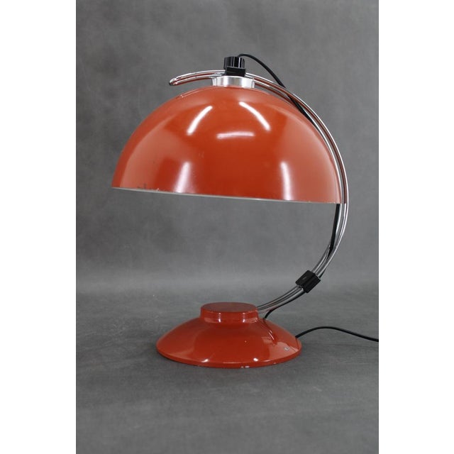 Red Table Lamp, 1970s For Sale - Image 3 of 16