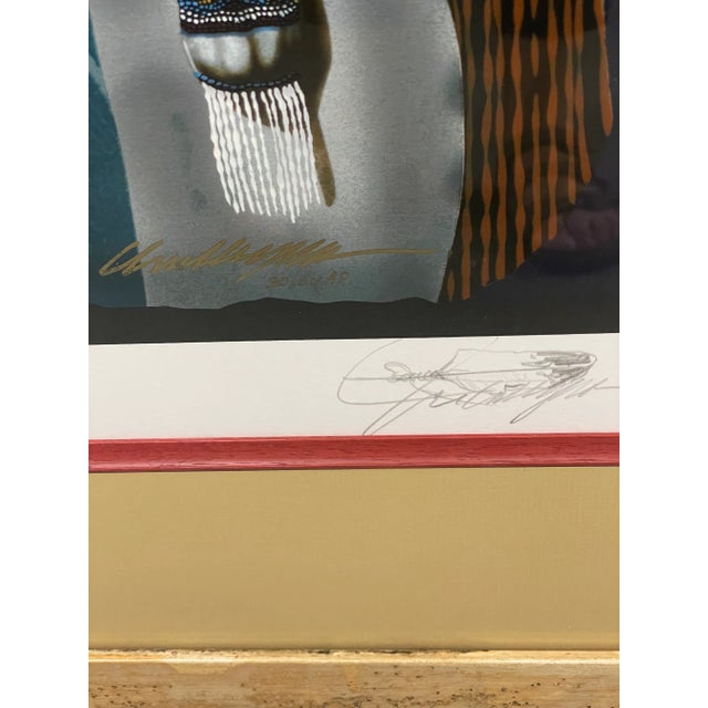 Paper "Ghost Dance Revelations" Signed Serigraph by Jd Challenger, Framed For Sale - Image 7 of 11