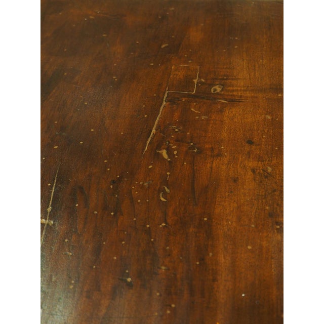18th Century Spanish Baroque Single Plank Table With Wrought Iron Stretchers For Sale - Image 13 of 18