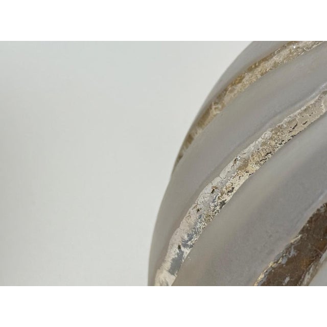 Sea Urchin Frosted Glass Wall Lights with Golden Glow, 1970s, Set of 2 For Sale - Image 18 of 18