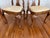 Set of 8 Vintage Queen Anne Dining Chairs With Carved Cabriolet Legs and Splats For Sale - Image 11 of 12