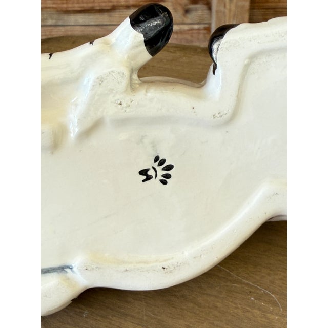 Ceramic Vintage Regency Hand-Painted Ceramic Zebra Figurine by Sv Italy For Sale - Image 7 of 10