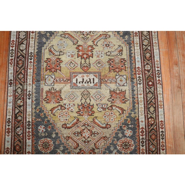Kurdish Antique Persian Medallion Runner - 2'10" x 8' For Sale - Image 9 of 10