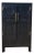 Antique Chinese Black Two-Door Cabinet With Brass Hardware, Circa 1826 For Sale