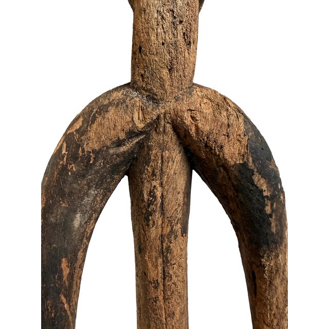 Old Antique Mumuye Nigerian Male Figure Sculpture For Sale - Image 11 of 16
