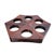 1960s Danish Modern Solid Rosewood Triangular Napkin Rings- Set of 6 For Sale - Image 15 of 16