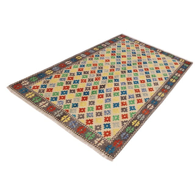 Contemporary Tribal Balochi Annamari Hand Knotted Wool Rug - 4'10'' X 6'6'' For Sale - Image 3 of 10