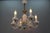 Italian Murano White Clear and Milk Glass Six-Arm Chandelier, 1950s For Sale - Image 6 of 18