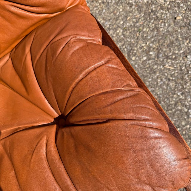 Westnofa Furniture Pair of 1970s “Siesta” Bent Rosewood and Leather Lounge Chairs by Ingmar Relling for Westnofa, Norway For Sale - Image 4 of 12