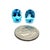 Natural Blue Topaz Stud Earrings 14k White Gold 5.79 TW Certified For Sale - Image 12 of 14