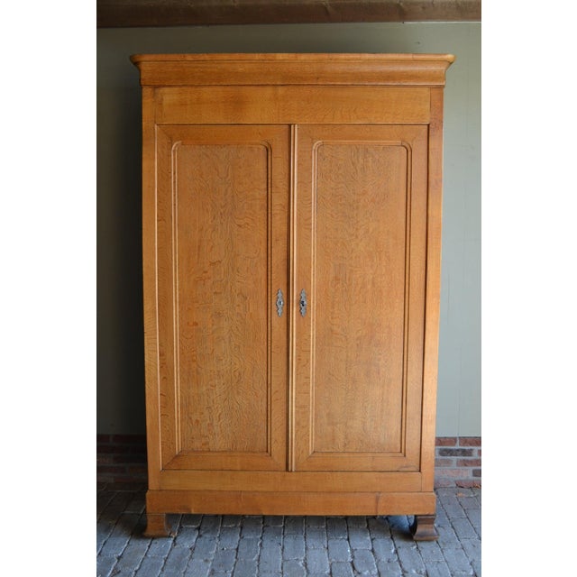 Antique Louis Philippe Oak Cabinet For Sale - Image 9 of 10