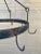 Black Early 19th Century Handwrought Iron Game Rack or Hanging Pot Rack For Sale - Image 8 of 13